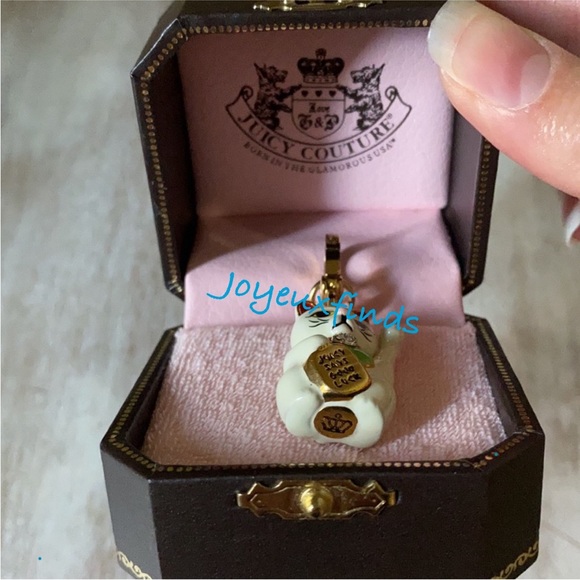 JUICY COUTURE 2008 Lucky Cat Charm SUPER RARE ! Good Fortune original box - Picture 6 of 7